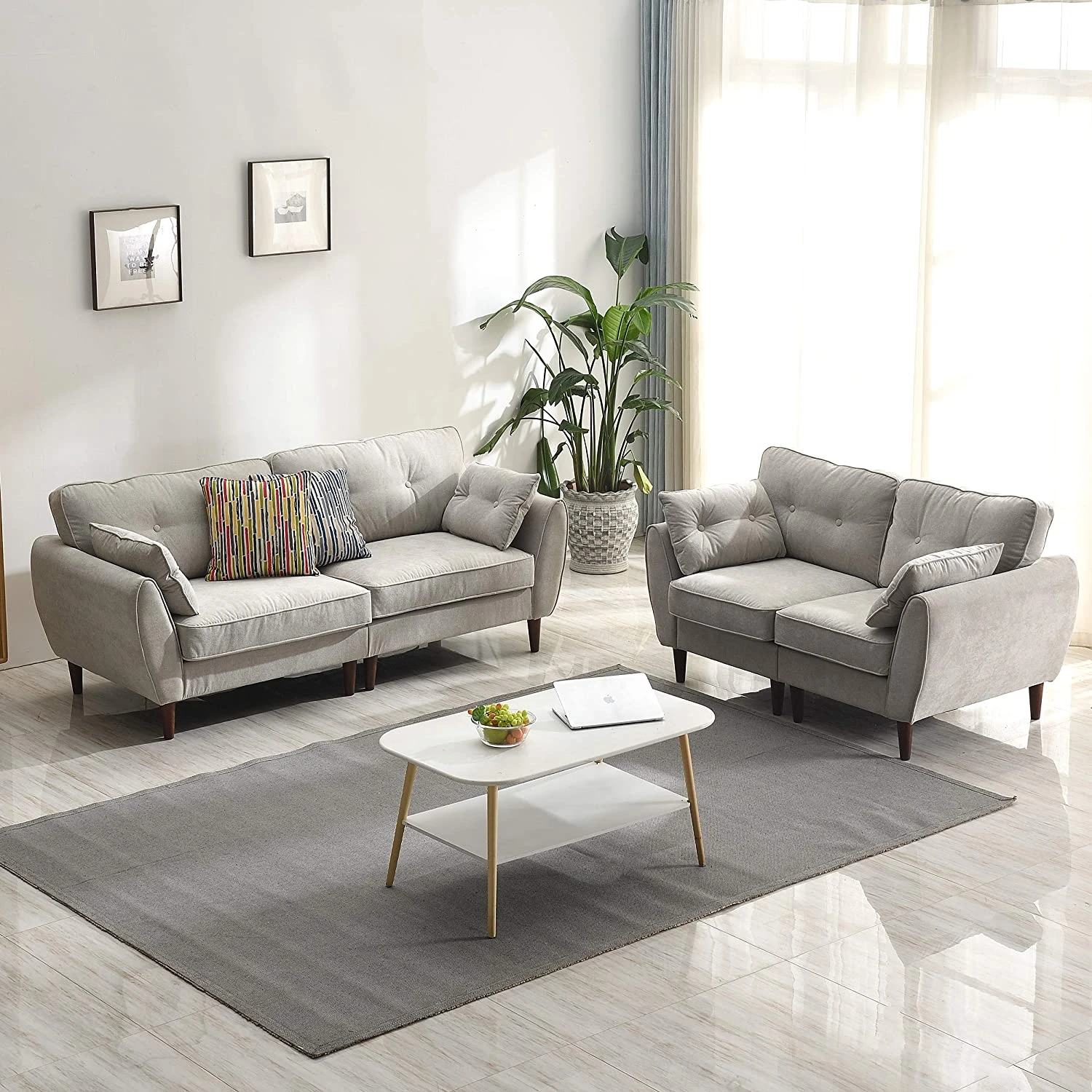 Brooks Fabric Sofa Range In Stone Beige 1 Brooks Fabric Sofa Range In Stone Beige