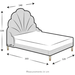 Cherry Tree Furniture ARIEL Pink Crushed Velvet Upholstered Kid's Princess Bed With Scalloped Headboard -Fame Furni Sales 51Jzm Rs8EL. AC SL1000 3a176e77 6725 46b5 8022 e3de87efeb12
