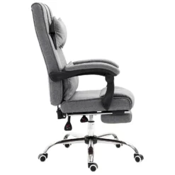 Lawrence Executive Reclining Chair With Foot And Headrest In Grey -Fame Furni Sales 913 tzm4eoL. SL1500