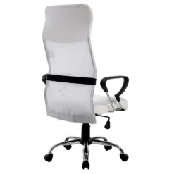 Sleek Design High Back Mesh Fabric Swivel Office Chair With Chrome Base, MO57 White -Fame Furni Sales 91ofFUuOpWL. SL1500