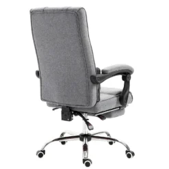 Lawrence Executive Reclining Chair With Foot And Headrest In Grey -Fame Furni Sales 91vfKJhxRrL. SL1500