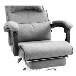 Lawrence Executive Reclining Chair With Foot And Headrest In Grey -Fame Furni Sales A1l UZfPn9L. SL1500