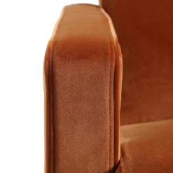 Brompton Sculptural Armchair, Rust Velvet -Fame Furni Sales ACH 2173 RUST VEL detail4