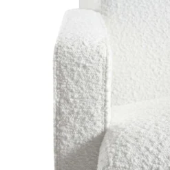 Brompton Sculptural Armchair, White Boucle -Fame Furni Sales ACH 2173 WHITE BOUCLE detail4