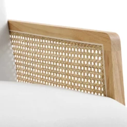 Fyne Beige Fabric Natural Frame Rattan Armchair -Fame Furni Sales ACH 608 BEIGEFAB NAT detail3