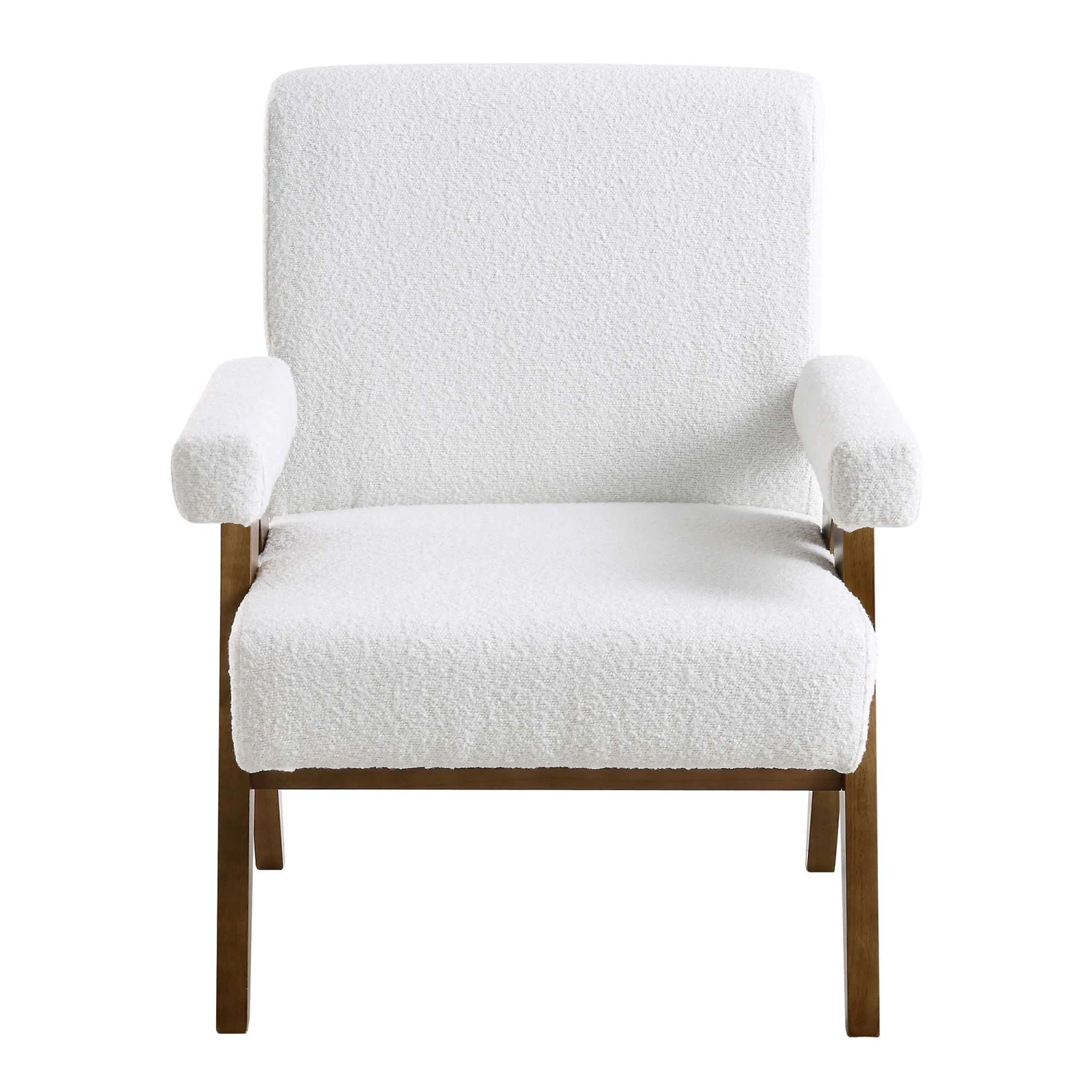 Chinnor White Boucle Accent Chair 3 Chinnor White Boucle Accent Chair - Image 3