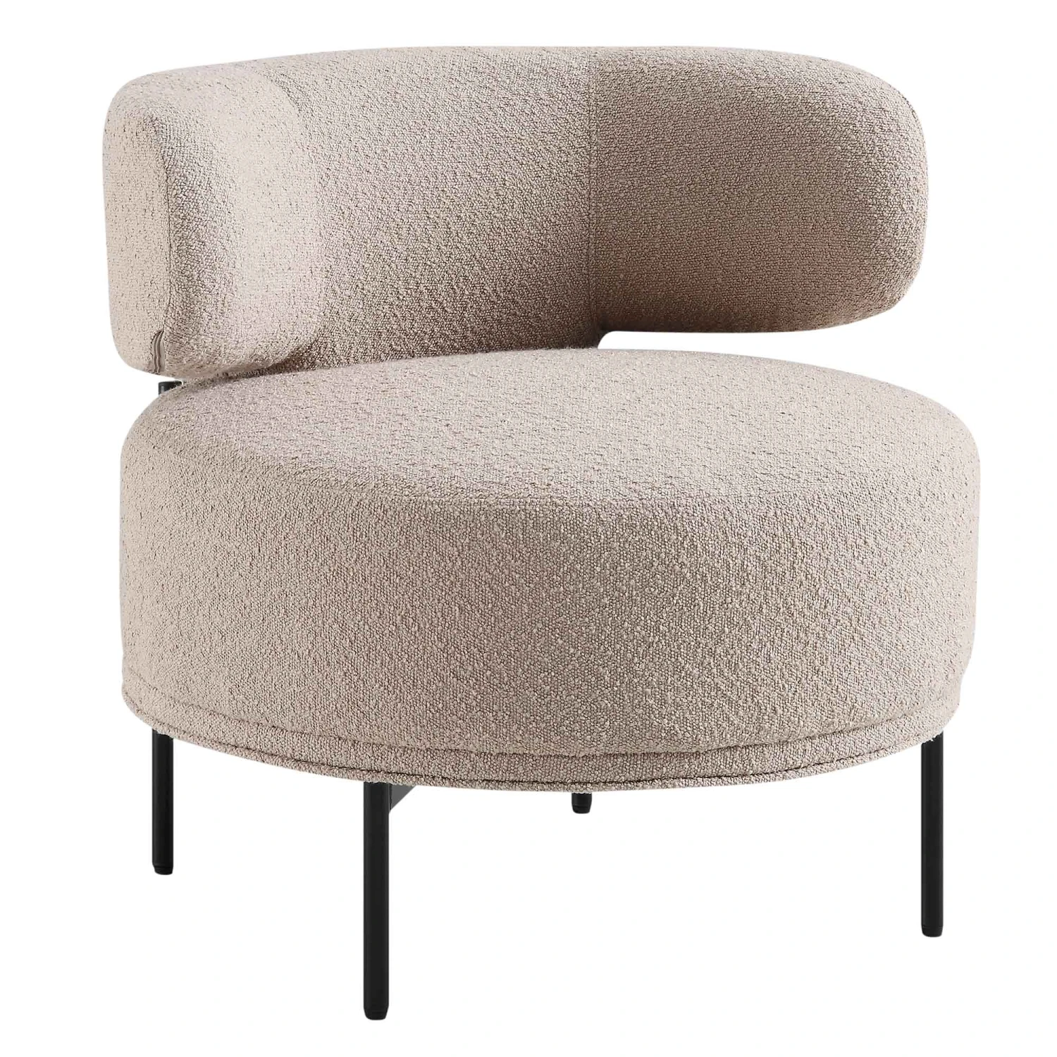 Penn Taupe Boucle Wing Back Accent Chair 7 Penn Taupe Boucle Wing Back Accent Chair - Image 7