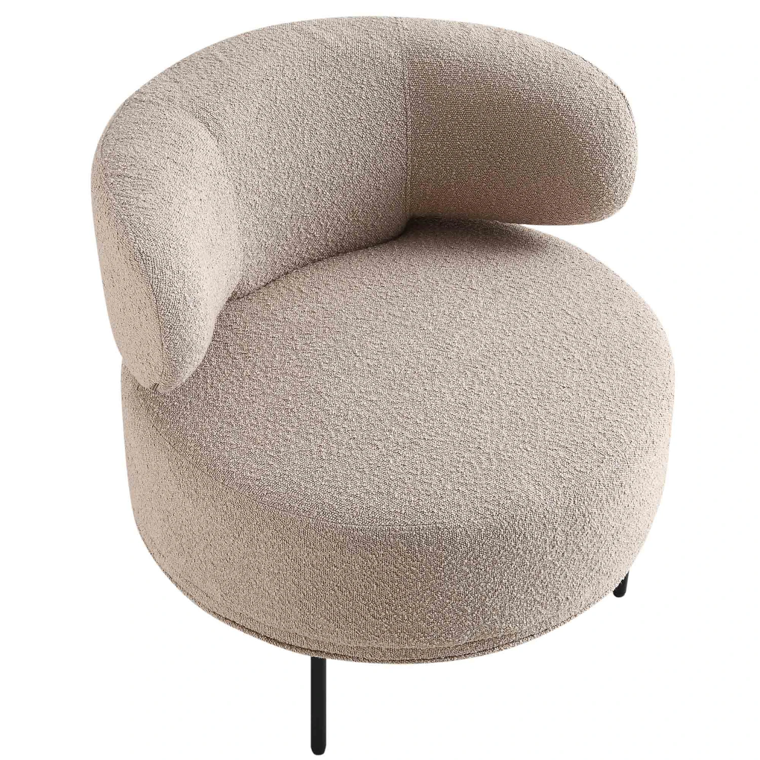 Penn Taupe Boucle Wing Back Accent Chair 4 Penn Taupe Boucle Wing Back Accent Chair - Image 4