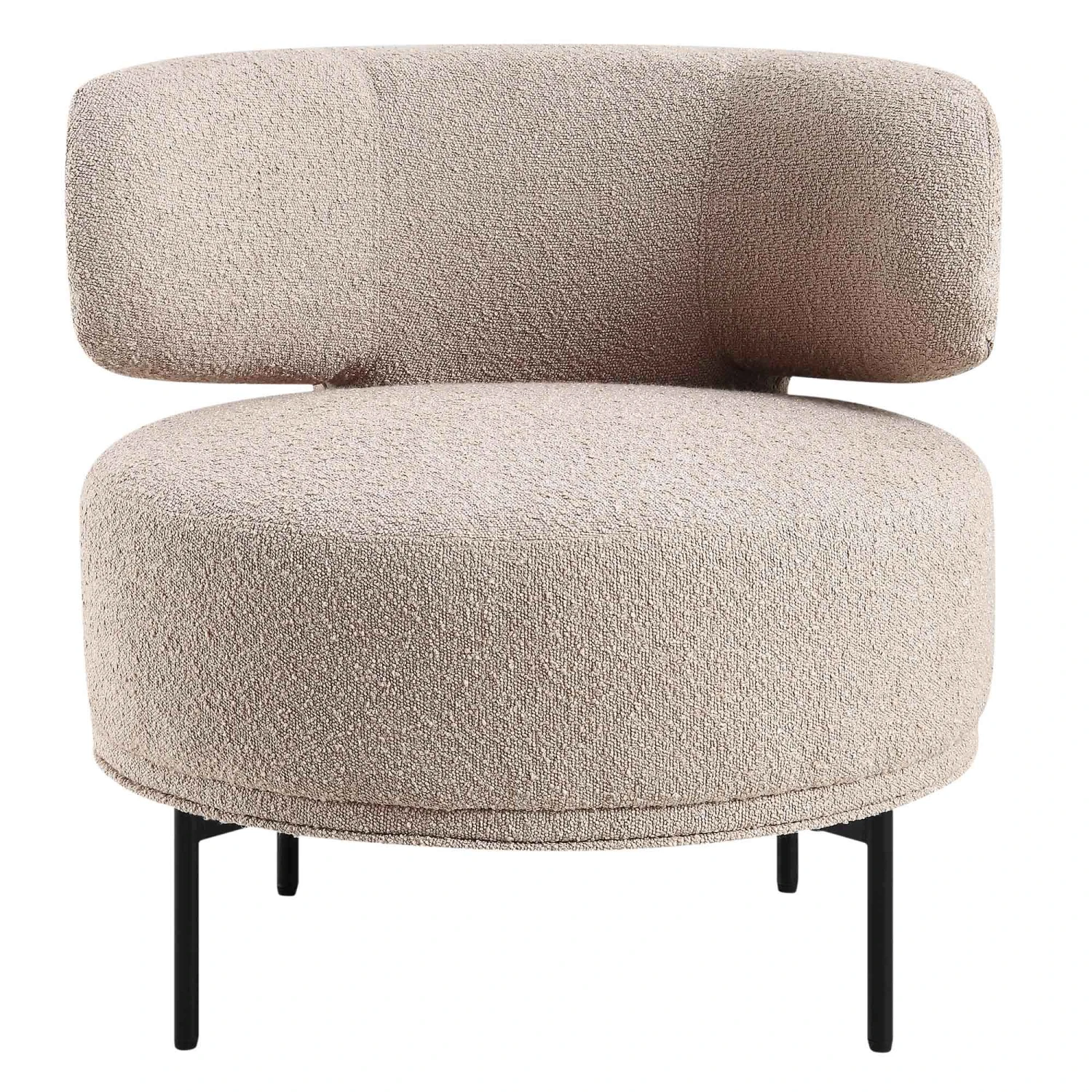 Penn Taupe Boucle Wing Back Accent Chair 6 Penn Taupe Boucle Wing Back Accent Chair - Image 6