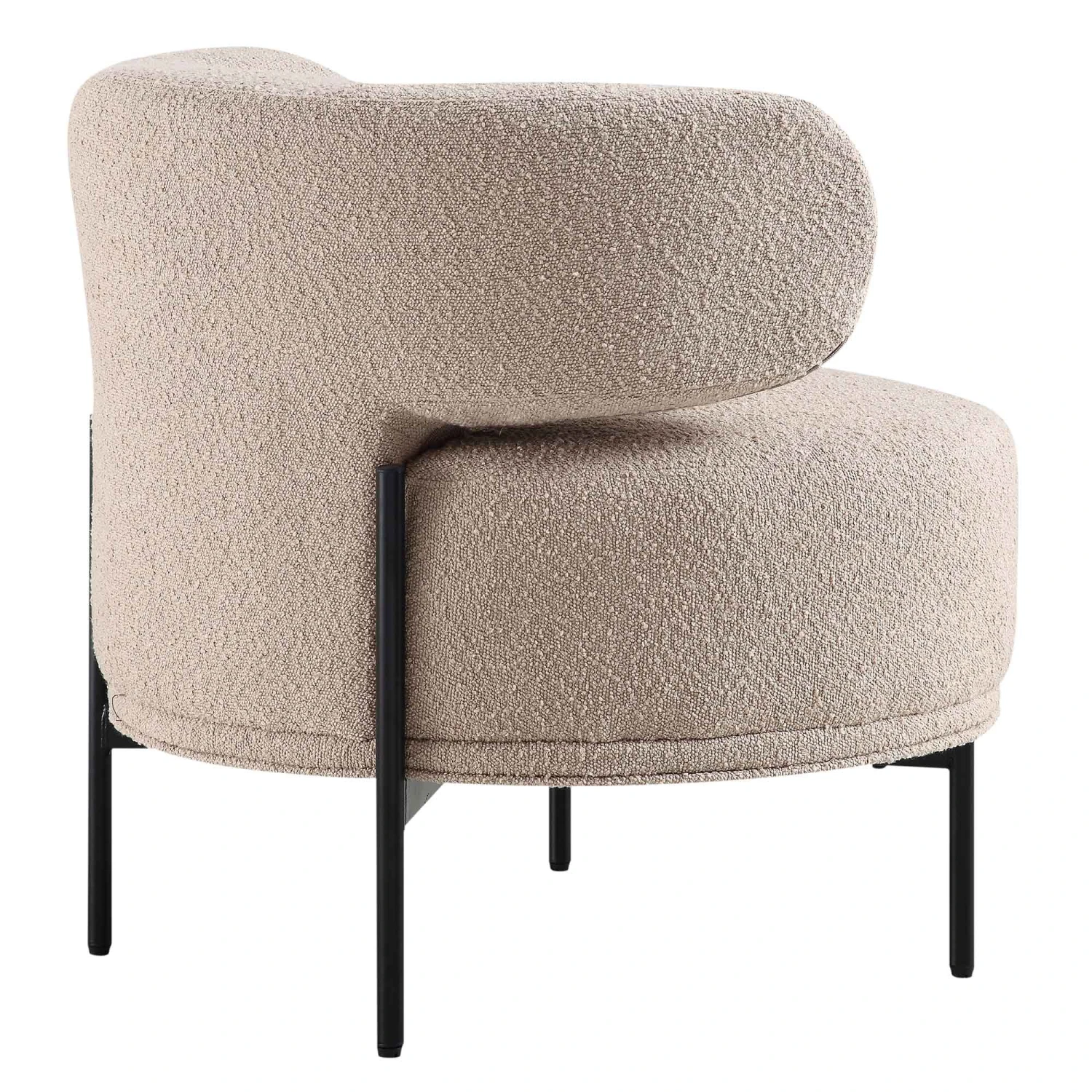 Penn Taupe Boucle Wing Back Accent Chair 9 Penn Taupe Boucle Wing Back Accent Chair - Image 9