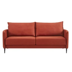 Bari Burnt Ochre Fabric Sofa -Fame Furni Sales AYSF 08 ORANGEFAB 3ST 1