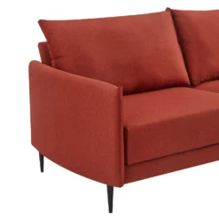 Bari Burnt Ochre Fabric Sofa -Fame Furni Sales AYSF 08 ORANGEFAB detail1