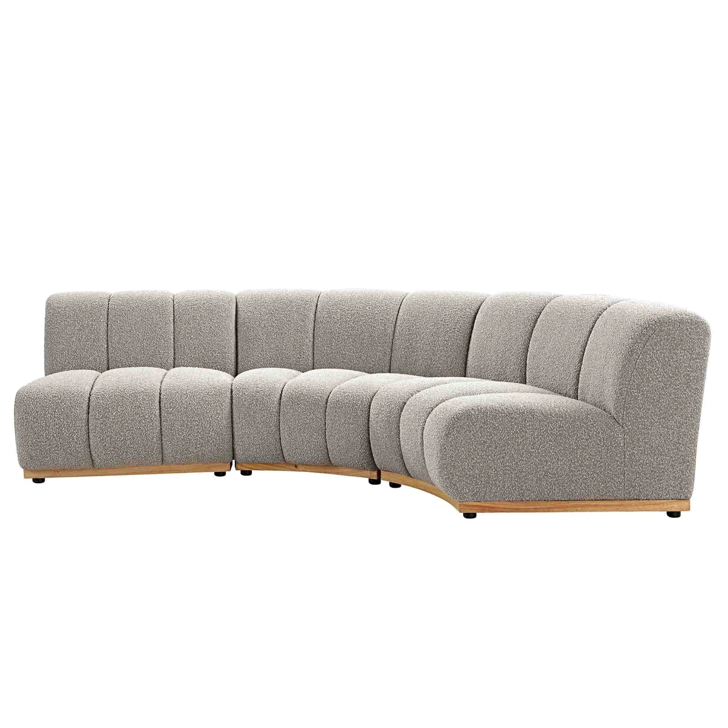 Granvia Taupe Boucle Modular Sofa, 3-Seater L-Shaped Sofa 3 Granvia Taupe Boucle Modular Sofa, 3-Seater L-Shaped Sofa - Image 3
