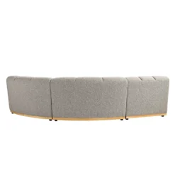 Granvia Taupe Boucle Modular Sofa, 3-Seater L-Shaped Sofa 8 Granvia Taupe Boucle Modular Sofa, 3-Seater L-Shaped Sofa -Fame Furni Sales BOSF 9381 TAUPE BOU 3ST LS WB4