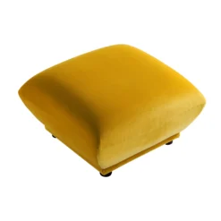 Gianni Pouffe, Goldenrod Velvet 16 Gianni Pouffe, Goldenrod Velvet -Fame Furni Sales BOSF 9678 GOLD VEL STOOL WB2