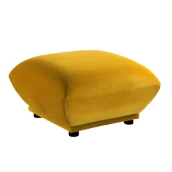 Gianni Pouffe, Goldenrod Velvet 17 Gianni Pouffe, Goldenrod Velvet -Fame Furni Sales BOSF 9678 GOLD VEL STOOL WB4