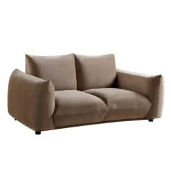 Gianni Two Seater Sofa, Mink Velvet -Fame Furni Sales BOSF 9678 TAUPE VEL 2ST WB2