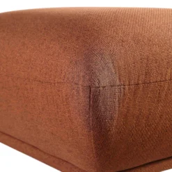 Gianni Pouffe, Terracotta Fabric -Fame Furni Sales BOSF 9678 TERRA LIN STOOL detail1