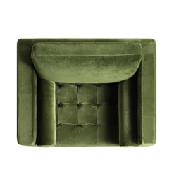 Henrietta Armchair, Moss Green Velvet -Fame Furni Sales BOSF 9680 FERN VEL 1ST WB3