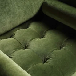 Henrietta Armchair, Moss Green Velvet -Fame Furni Sales BOSF 9680 FERN VEL 1ST detail2