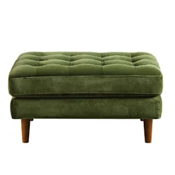 Henrietta Ottoman, Moss Green Velvet 16 Henrietta Ottoman, Moss Green Velvet -Fame Furni Sales BOSF 9680 FERN VEL STOOL WB1
