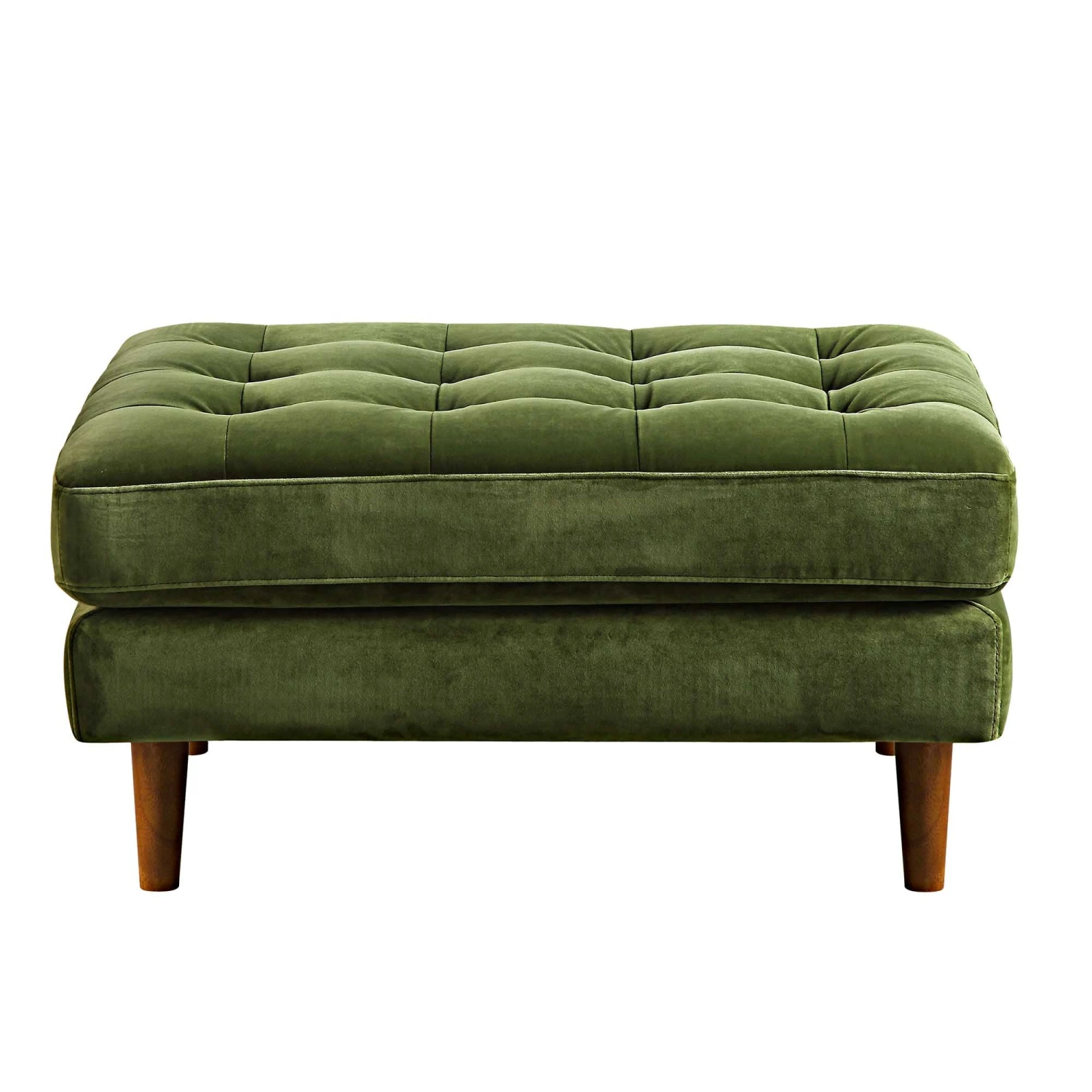 Henrietta Ottoman, Moss Green Velvet 7 Henrietta Ottoman, Moss Green Velvet - Image 7