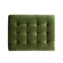 Henrietta Ottoman, Moss Green Velvet 18 Henrietta Ottoman, Moss Green Velvet -Fame Furni Sales BOSF 9680 FERN VEL STOOL WB4