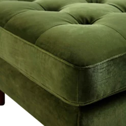 Henrietta Ottoman, Moss Green Velvet 19 Henrietta Ottoman, Moss Green Velvet -Fame Furni Sales BOSF 9680 FERN VEL STOOL detail1