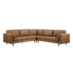 Henrietta 5+Seater Corner Sofa, Tan Faux Suede -Fame Furni Sales BOSF 9680 TAN FXLT CORNER SET WB2