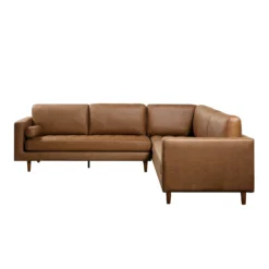 Henrietta 5+Seater Corner Sofa, Tan Faux Suede -Fame Furni Sales BOSF 9680 TAN FXLT CORNER SET WB3