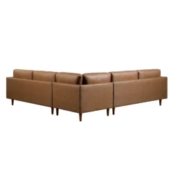 Henrietta 5+Seater Corner Sofa, Tan Faux Suede -Fame Furni Sales BOSF 9680 TAN FXLT CORNER SET WB5