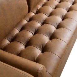 Henrietta 5+Seater Corner Sofa, Tan Faux Suede -Fame Furni Sales BOSF 9680 TAN FXLT CORNER SET detail1