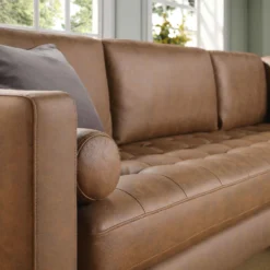 Henrietta 5+Seater Corner Sofa, Tan Faux Suede -Fame Furni Sales BOSF 9680 TAN FXLT CORNER SET scene4