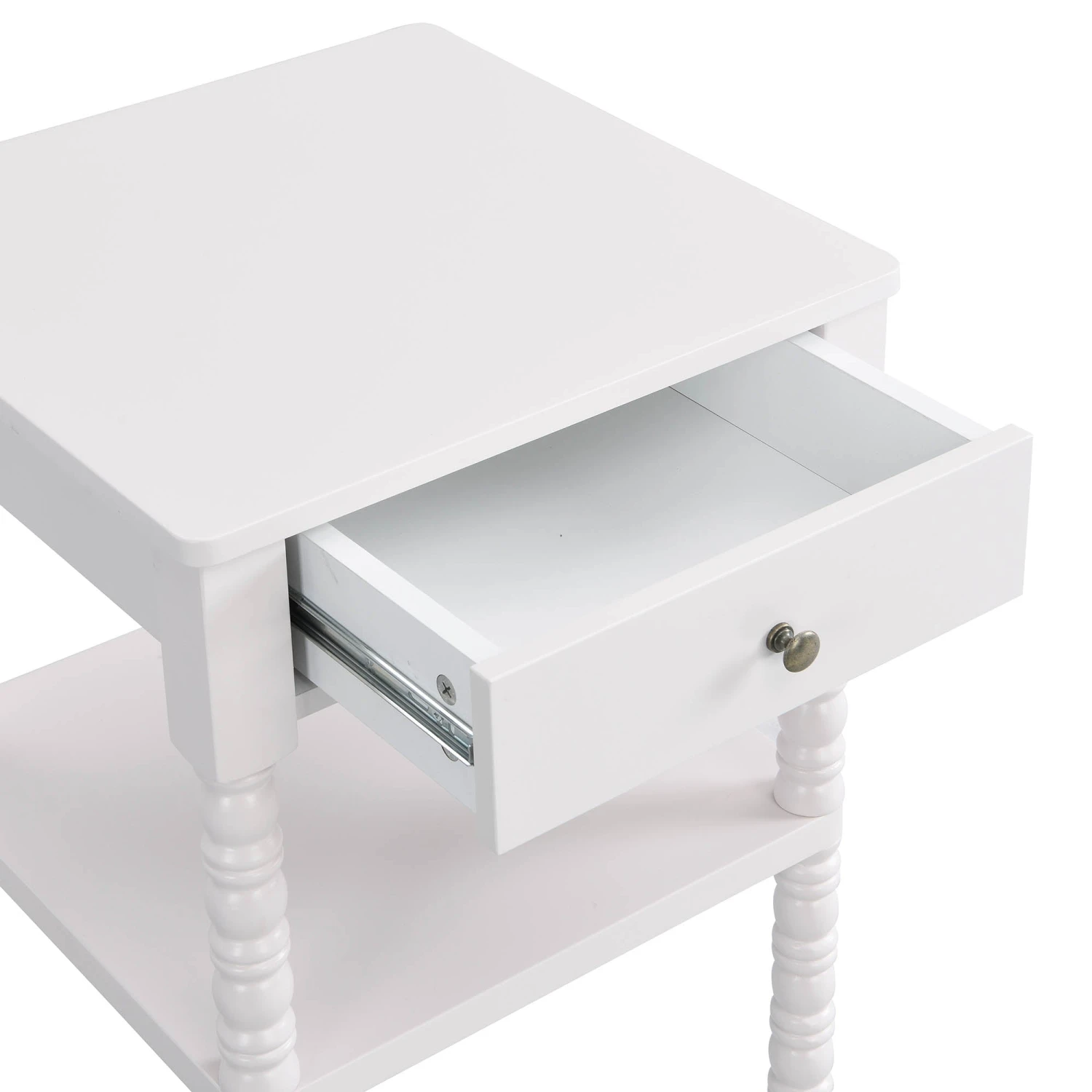 Aldwinke Beige Bobbin 1 Drawer Side Table 8 Aldwinke Beige Bobbin 1 Drawer Side Table - Image 8