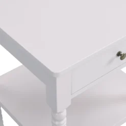Aldwinke Beige Bobbin 1 Drawer Side Table 18 Aldwinke Beige Bobbin 1 Drawer Side Table -Fame Furni Sales BSD 097 BEIGE detail2