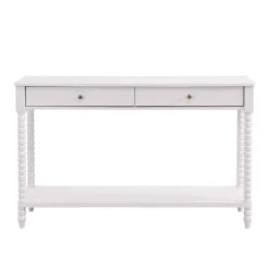 Aldwinke Beige Bobbin 2 Drawer Large Console Table 12 Aldwinke Beige Bobbin 2 Drawer Large Console Table -Fame Furni Sales BSD 098 BEIGE WB1