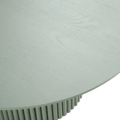 Maru Round Oak Pedestal Coffee Table, Sage Green 13 Maru Round Oak Pedestal Coffee Table, Sage Green -Fame Furni Sales BSD 138 SAGE detail1