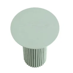 Maru Oak Round Side Table, Sage Green -Fame Furni Sales BSD 139 SAGE WB1