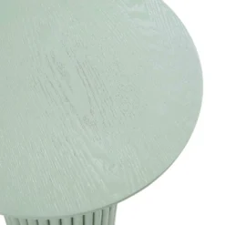 Maru Oak Round Side Table, Sage Green -Fame Furni Sales BSD 139 SAGE detail1
