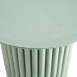 Maru Oak Round Side Table, Sage Green -Fame Furni Sales BSD 139 SAGE detail3