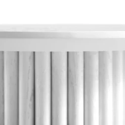 Maru Oak Round Side Table, Washed White 15 Maru Oak Round Side Table, Washed White -Fame Furni Sales BSD 139 WHITE detail2