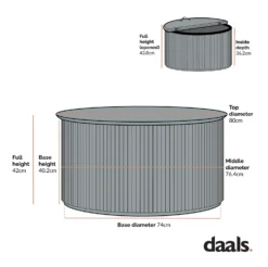 Maru Oak Round Coffee Table With Storage, Silver Oak -Fame Furni Sales BSD Maru BSD 140 2 5322e549 ea94 47a3 b800 95dd401bddd4 scaled