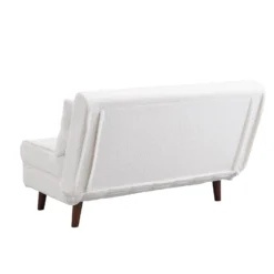 Algo Sofabed With Cushions In Beige Teddy Fabric 2 Seater -Fame Furni Sales D021B BEIGE TEDDY WB8