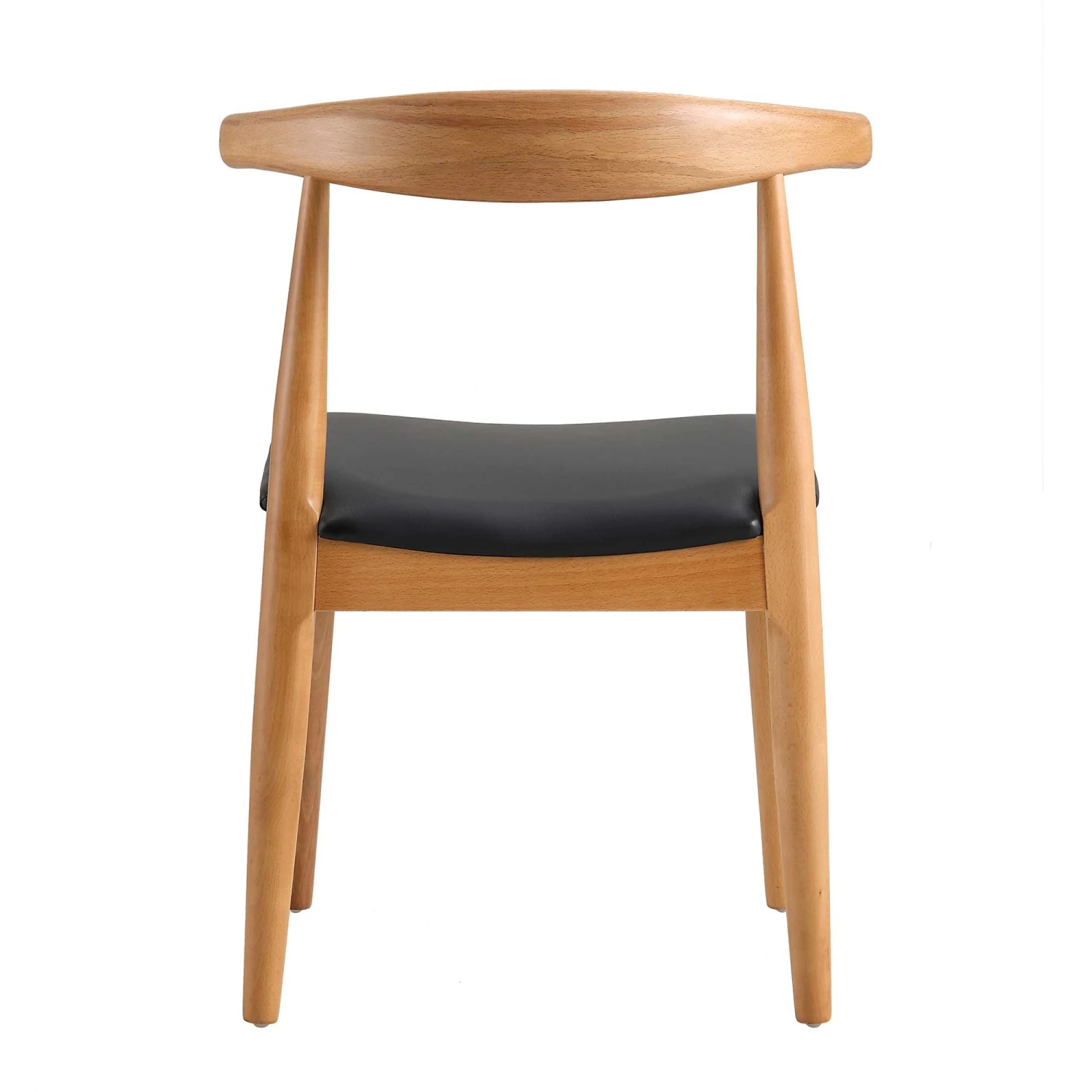 Arley Set Of 2 Beech Wood Dining Chairs, Natural And Black 9 Arley Set Of 2 Beech Wood Dining Chairs, Natural And Black - Image 9