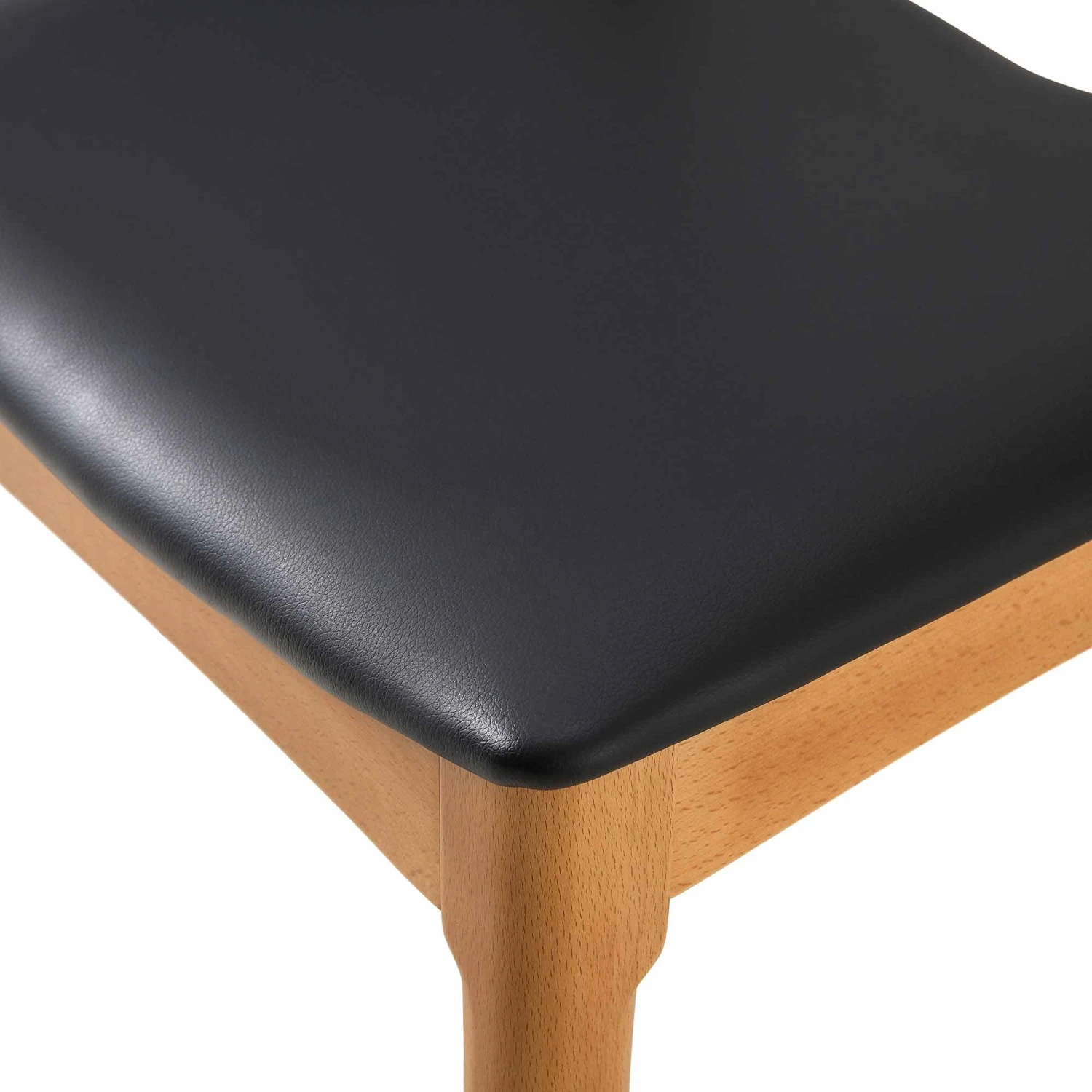 Arley Set Of 2 Beech Wood Dining Chairs, Natural And Black 12 Arley Set Of 2 Beech Wood Dining Chairs, Natural And Black - Image 12