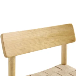 Ditton Set Of 2 Elm Wood And Jute Dining Chairs, Natural -Fame Furni Sales DCH 086 NAT 2P detail1