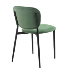 Kelmarsh Set Of 2 Grass Green Velvet Upholstered Dining Chairs -Fame Furni Sales DCH 2128 GRASS VEL 2P WB5