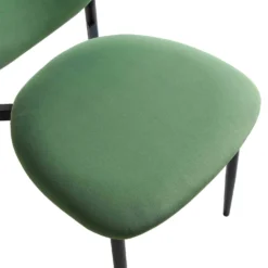 Kelmarsh Set Of 2 Grass Green Velvet Upholstered Dining Chairs -Fame Furni Sales DCH 2128 GRASS VEL 2P detail2