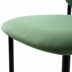 Kelmarsh Set Of 2 Grass Green Velvet Upholstered Dining Chairs -Fame Furni Sales DCH 2128 GRASS VEL 2P detail3