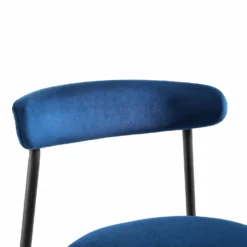 Donna Set Of 2 Navy Blue Velvet Dining Chairs -Fame Furni Sales DCH 2149 NAVY VEL 2P detail1